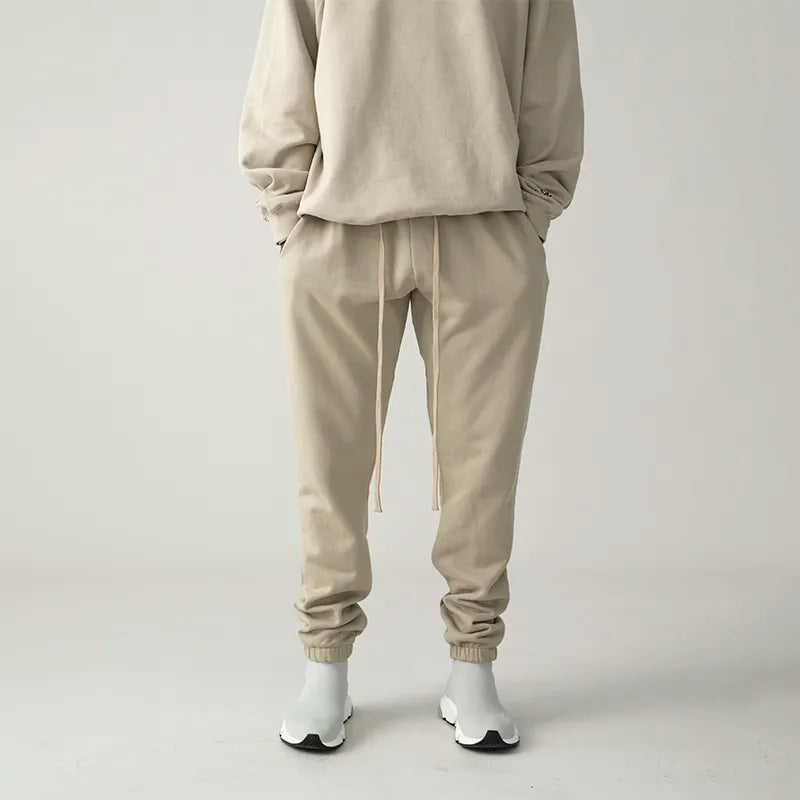 New High Quality Sweatpants 100% Cotton Hoodie Jogging Pants Fashion Unisex High Street Hip Hop Sports Pants