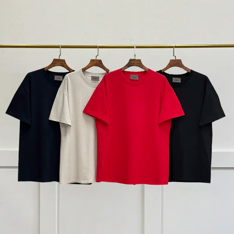 New Essentials T-shirt FG Season 7 Main Line Loose Flocking Print Neutral Short Sleeve Oversized Hip Hop Street T-shirt