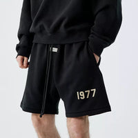 Essentials Shorts Sweatpants Men Women 1977 Letter Printed Cotton Sports High Street Hip Hop Fashion Summer Oversized Shorts