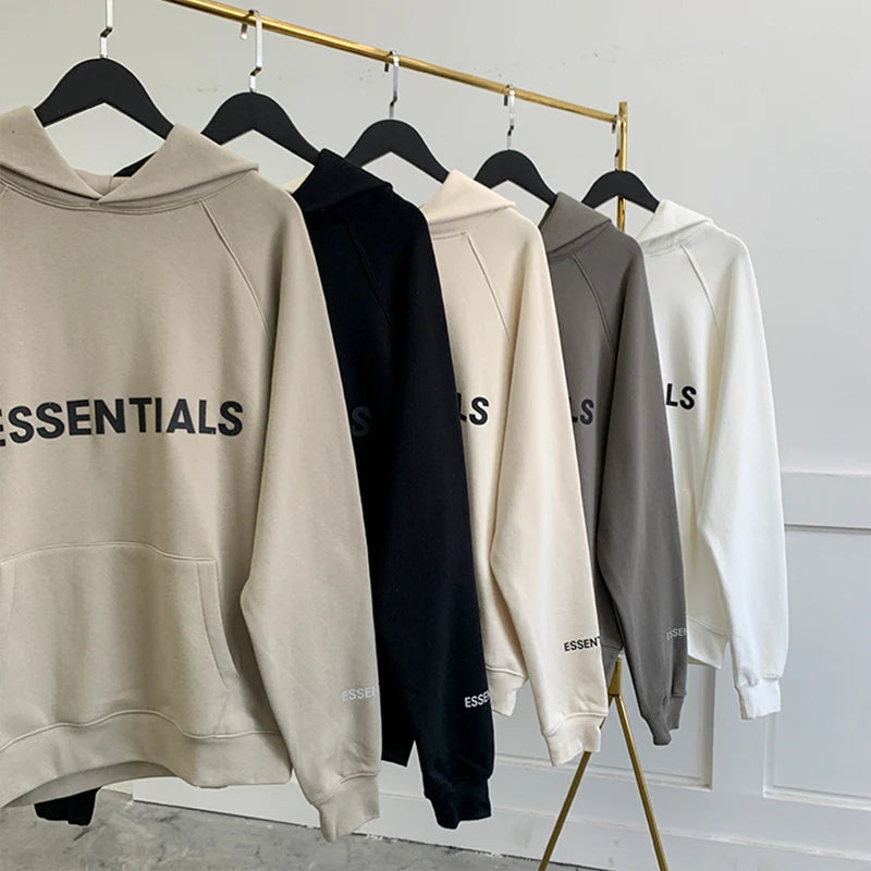 2024 Fashion Brand Hoodies ESSENTIALS Men's Sweatshirt Silica gel letter hip hop loose Unisex oversize Hoodie