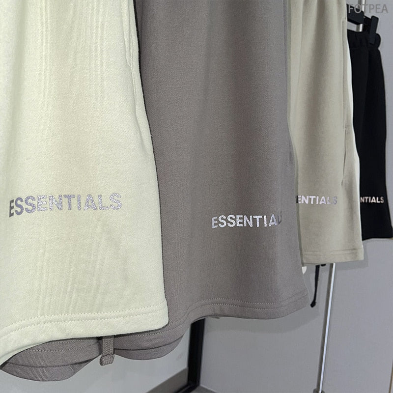 Qamis™ x Essentials Summer Shorts – 100% Cotton, Minimal & Clean
