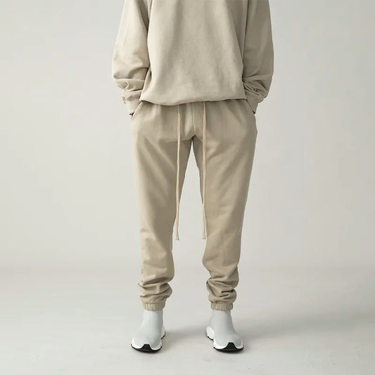 New High Quality Sweatpants 100% Cotton Hoodie Jogging Pants Fashion Unisex High Street Hip Hop Sports Pants