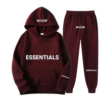 Unisex Essentials Reflective Letter Hoodie Set - Streetwear Fashion