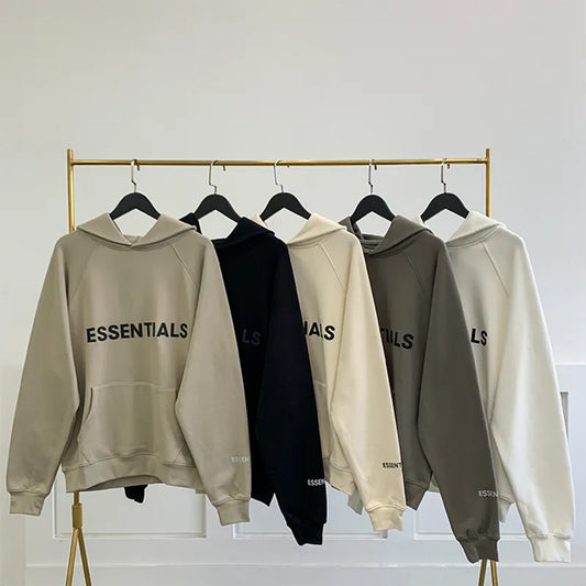 2024 Fashion Brand  Hoodies ESSENTIALS Men's Sweatshirt Silica gel letter hip hop loose Unisex oversize Hoodie