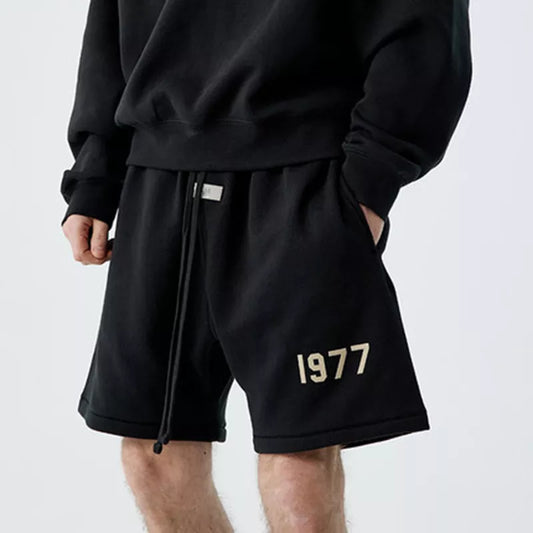 Essentials Shorts Sweatpants Men Women 1977 Letter Printed Cotton Sports High Street Hip Hop Fashion Summer Oversized Shorts
